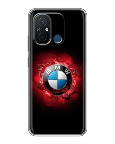Чехол для Xiaomi Redmi 12C с картинкой «Логотип BMW — вспышка» Чехол для Xiaomi Redmi 12C с картинкой «Логотип BMW — вспышка»
