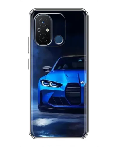 Чехол для Xiaomi Redmi 12C с картинкой «Голубая BMW M4» Чехол для Xiaomi Redmi 12C с картинкой «Голубая BMW M4»