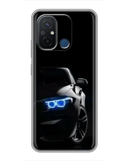Чехол для Xiaomi Redmi 12C с картинкой «BMW — ночной взгляд» Чехол для Xiaomi Redmi 12C с картинкой «BMW — ночной взгляд»