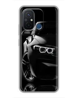 Чехол для Xiaomi Redmi 12C с картинкой «Черная BMW — профиль» Чехол для Xiaomi Redmi 12C с картинкой «Черная BMW — профиль»