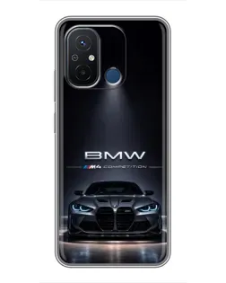 Чехол для Xiaomi Redmi 12C с картинкой «BMW сквозь ночной город» Чехол для Xiaomi Redmi 12C с картинкой «BMW сквозь ночной город»