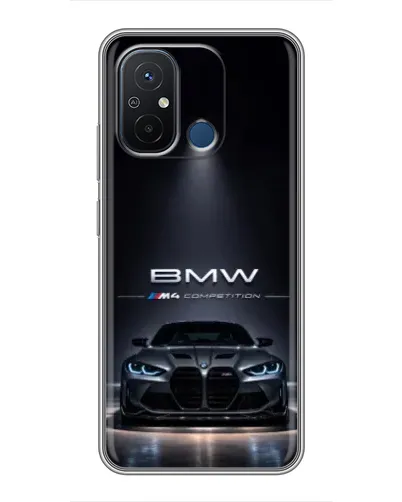 Чехол для Xiaomi Redmi 12C с картинкой «BMW сквозь ночной город» Чехол для Xiaomi Redmi 12C с картинкой «BMW сквозь ночной город»