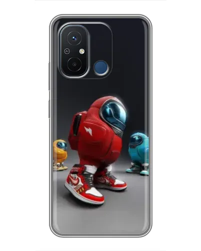 Чехол для Xiaomi Redmi 12C с картинкой «Among Us — 3D стиль»