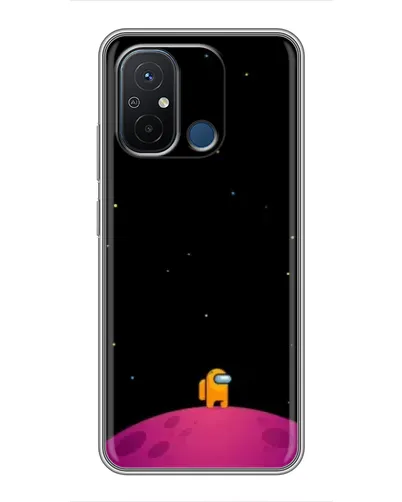 Чехол для Xiaomi Redmi 12C с картинкой «Одинокий герой на планете»