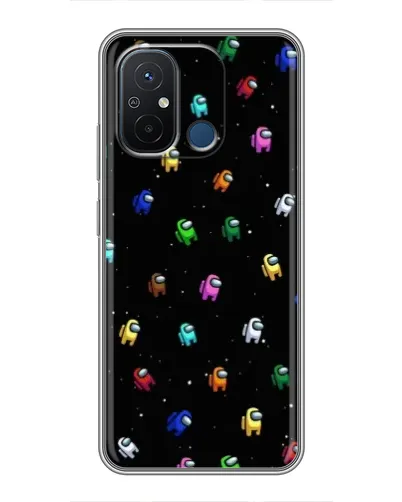 Чехол для Xiaomi Redmi 12C с картинкой «Экипаж Among Us»