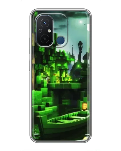 Чехол для Xiaomi Redmi 12C с картинкой «Minecraft лесной пейзаж» Чехол для Xiaomi Redmi 12C с картинкой «Minecraft лесной пейзаж»