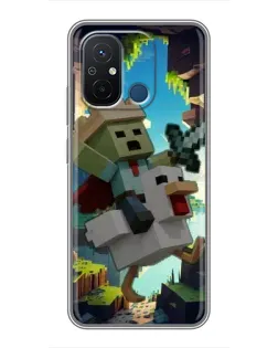 Чехол для Xiaomi Redmi 12C с картинкой «Стив и гусь» Чехол для Xiaomi Redmi 12C с картинкой «Стив и гусь»