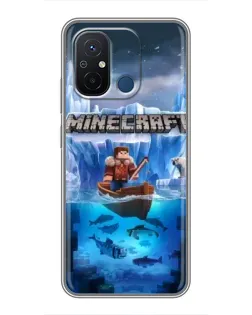 Чехол для Xiaomi Redmi 12C с картинкой «Minecraft ледяной мир» Чехол для Xiaomi Redmi 12C с картинкой «Minecraft ледяной мир»