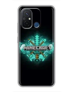 Чехол для Xiaomi Redmi 12C с картинкой «Minecraft Diamond лого» Чехол для Xiaomi Redmi 12C с картинкой «Minecraft Diamond лого»