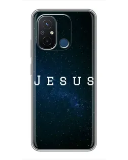 Чехол для Xiaomi Redmi 12C с картинкой «Звездное небо Jesus»