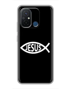 Чехол для Xiaomi Redmi 12C с картинкой «Классический Jesus»