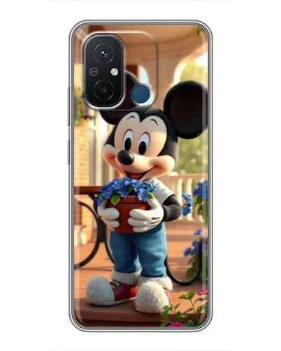 Чехол для Xiaomi Redmi 12C с картинкой «Микки садовод»