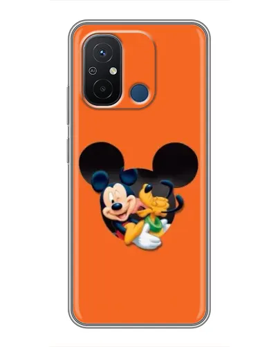 Чехол для Xiaomi Redmi 12C с картинкой «Сердце Микки Минни»
