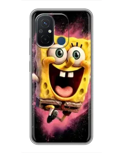 Чехол для Xiaomi Redmi 12C с картинкой «Взрывной Спанч Боб»