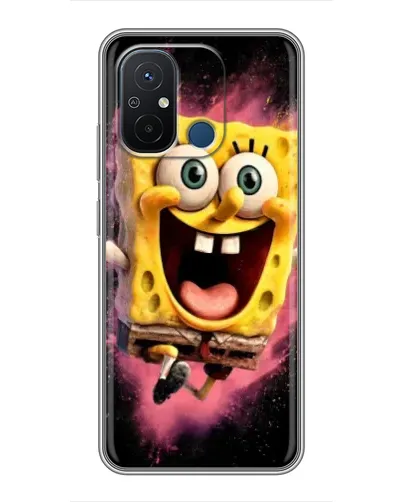 Чехол для Xiaomi Redmi 12C с картинкой «Взрывной Спанч Боб»