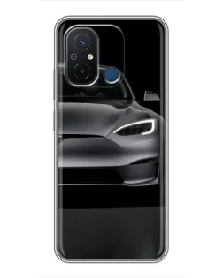 Чехол для Xiaomi Redmi 12C с картинкой «Tesla Model S Look»