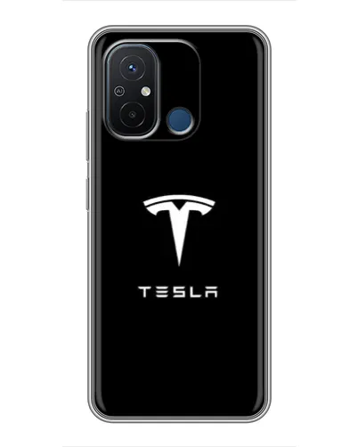 Чехол для Xiaomi Redmi 12C с картинкой «Tesla White Logo» Чехол для Xiaomi Redmi 12C с картинкой «Tesla White Logo»