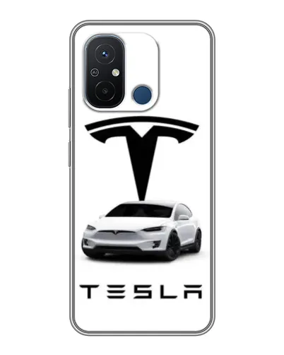 Чехол для Xiaomi Redmi 12C с картинкой «Tesla White Style» Чехол для Xiaomi Redmi 12C с картинкой «Tesla White Style»