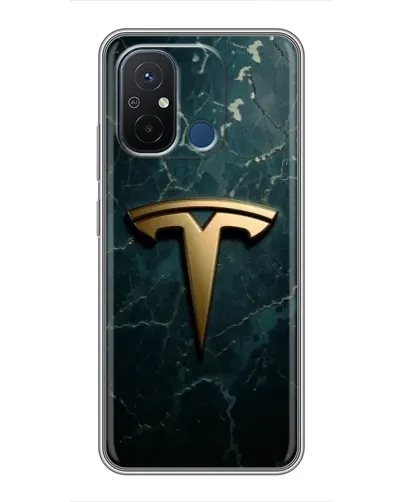 Чехол для Xiaomi Redmi 12C с картинкой «Мраморная Tesla Gold» Чехол для Xiaomi Redmi 12C с картинкой «Мраморная Tesla Gold»