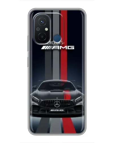 Чехол для Xiaomi Redmi 12C с картинкой «Mercedes — белый карбон» Чехол для Xiaomi Redmi 12C с картинкой «Mercedes — белый карбон»
