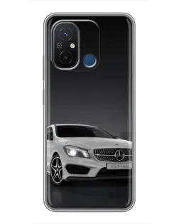 Чохол для Xiaomi Redmi 12C з картинкою «Mercedes AMG GT Silver»