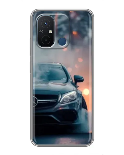 Чехол для Xiaomi Redmi 12C с картинкой «Mercedes — ночной город» Чехол для Xiaomi Redmi 12C с картинкой «Mercedes — ночной город»