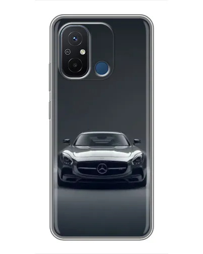 Чехол для Xiaomi Redmi 12C с картинкой «Mercedes на черном» Чехол для Xiaomi Redmi 12C с картинкой «Mercedes на черном»