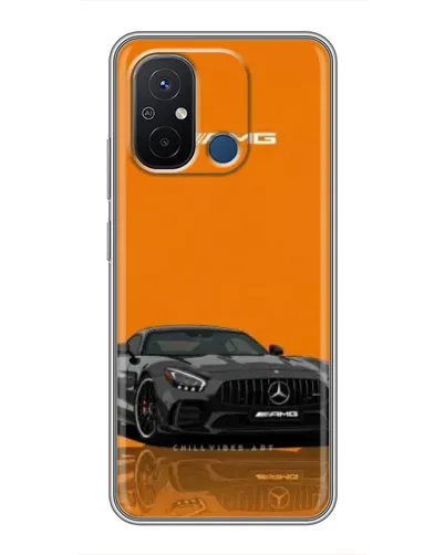 Чехол для Xiaomi Redmi 12C с картинкой «Оранжевый Mercedes AMG» Чехол для Xiaomi Redmi 12C с картинкой «Оранжевый Mercedes AMG»