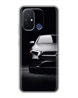 Чехол для Xiaomi Redmi 12C с картинкой «Свет фар Mercedes»