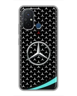Чехол для Xiaomi Redmi 12C с картинкой «Mercedes — бирюзовый акцент»