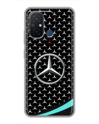 Чехол для Xiaomi Redmi 12C с картинкой «Mercedes — бирюзовый акцент» Чехол для Xiaomi Redmi 12C с картинкой «Mercedes — бирюзовый акцент»