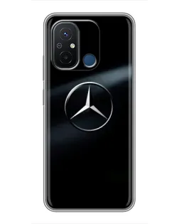 Чехол для Xiaomi Redmi 12C с картинкой «Mercedes на металле» Чехол для Xiaomi Redmi 12C с картинкой «Mercedes на металле»