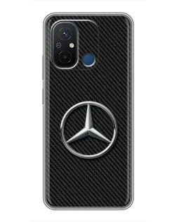 Чехол для Xiaomi Redmi 12C с картинкой «Карбоновый Mercedes стиль» Чехол для Xiaomi Redmi 12C с картинкой «Карбоновый Mercedes стиль»