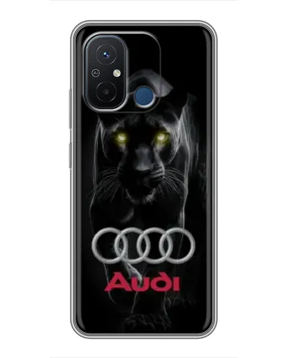 Чехол для Xiaomi Redmi 12C с картинкой «Пантера и Audi» Чехол для Xiaomi Redmi 12C с картинкой «Пантера и Audi»