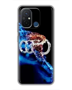 Чехол для Xiaomi Redmi 12C с картинкой «Энергия лого Audi»