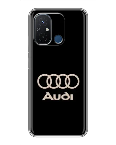 Чехол для Xiaomi Redmi 12C с картинкой «Audi — золотой логотип» Чехол для Xiaomi Redmi 12C с картинкой «Audi — золотой логотип»
