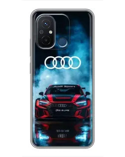 Чехол для Xiaomi Redmi 12C с картинкой «Audi Sport — неон»