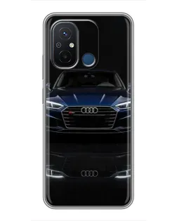 Чехол для Xiaomi Redmi 12C с картинкой «Audi — ночное отражение»