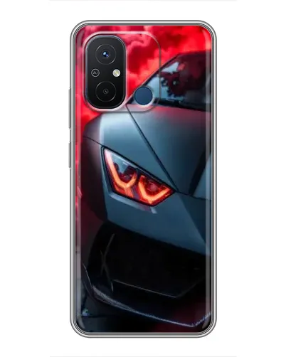 Чехол для Xiaomi Redmi 12C с картинкой «Lamborghini красное сияние»