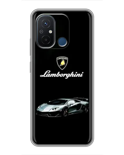Чехол для Xiaomi Redmi 12C с картинкой «Логотип Lamborghini классика»