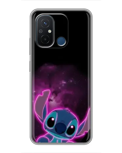 Чехол для Xiaomi Redmi 12C с картинкой «Неоновый Stitch»