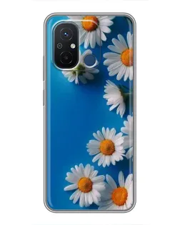 Чехол для Xiaomi Redmi 12C с картинкой «Белоснежные маргаритки»