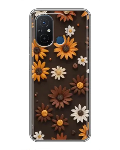 Чехол для Xiaomi Redmi 12C с картинкой «Узор из маленьких подсолнухов» Чехол для Xiaomi Redmi 12C с картинкой «Узор из маленьких подсолнухов»