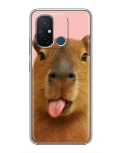 Чехол для Xiaomi Redmi 12C с картинкой «Капибара с языком» Чехол для Xiaomi Redmi 12C с картинкой «Капибара с языком»