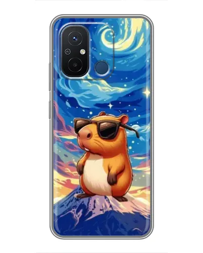 Чехол для Xiaomi Redmi 12C с картинкой «Капибара Ван Гога»