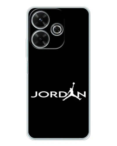 Чохол для Xiaomi Redmi 13 з картинкою «Jordan White Logo»