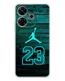 Чохол для Xiaomi Redmi 13 з картинкою «Jordan Cyan 23»