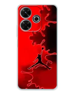 Чохол для Xiaomi Redmi 13 з картинкою «Jordan Red Smoke»