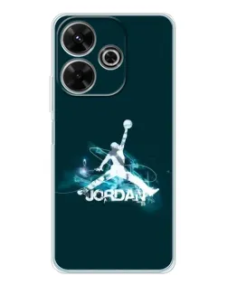 Чохол для Xiaomi Redmi 13 з картинкою «Jordan Blue Fire»