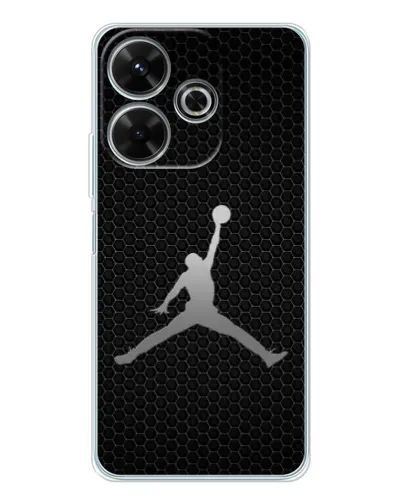 Чохол для Xiaomi Redmi 13 з картинкою «Jordan Dark Carbon»